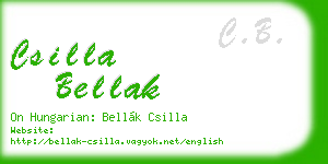 csilla bellak business card